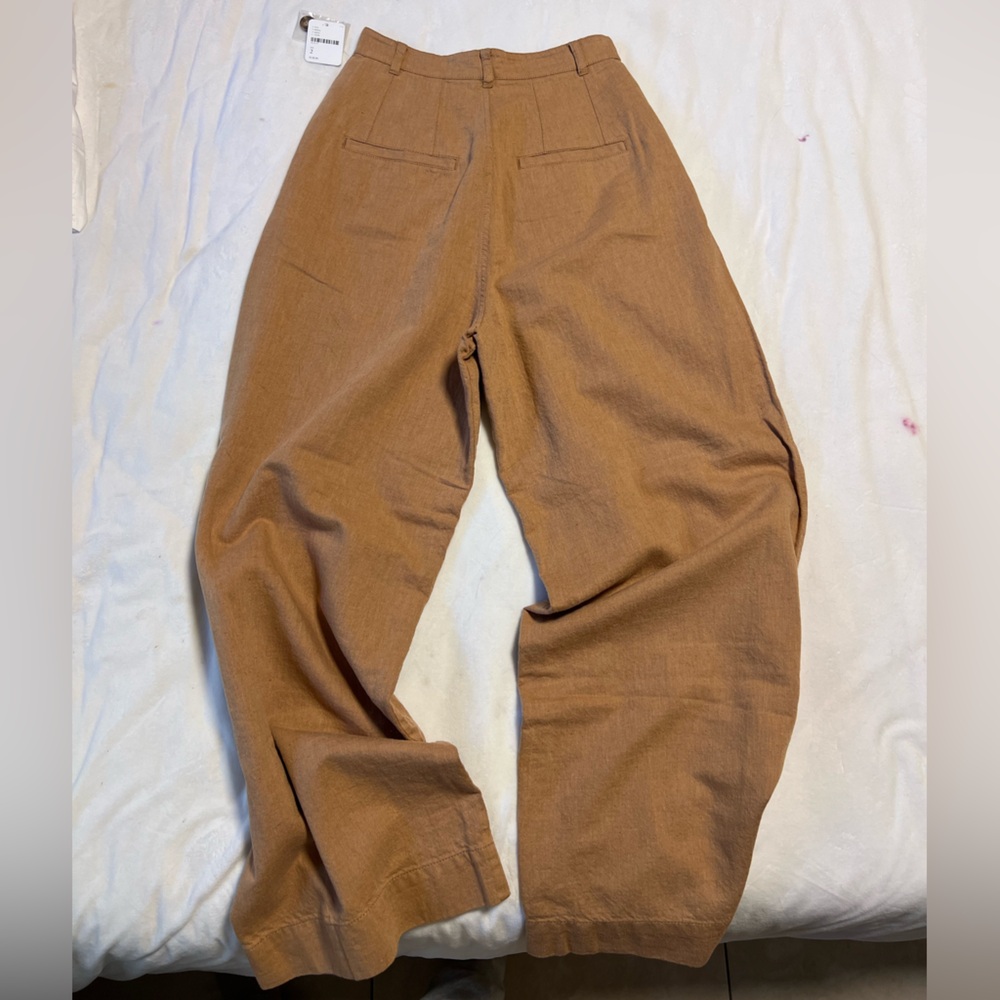 Free People High Waist, Pleated Wide Leg Pant NWT - Picture 4 of 11